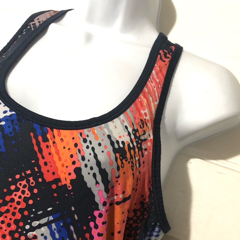 Athleta Racerback Geometric Print Scoop Neck Tank